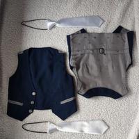 due gilet da cerimonia con cravattino