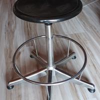 sgabello girevole metallo vintage anni '60
