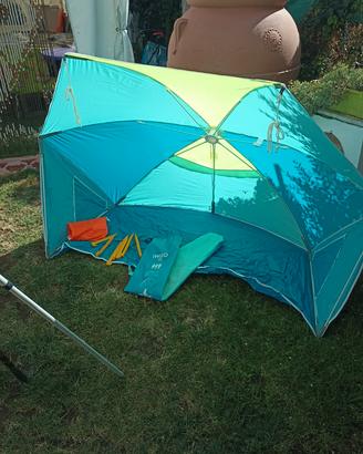 7 canne da pesca e attrezzature varia.