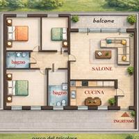 2 parchi + garage + parcheggio + doppio bagno