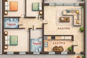 2 parchi + garage + parcheggio + doppio bagno