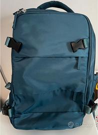 Zaino da viaggio unisex blu pavone