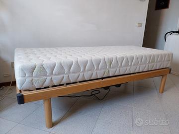 rete letto motorizzata elettrica e materasso