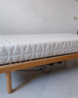 rete letto motorizzata elettrica e materasso