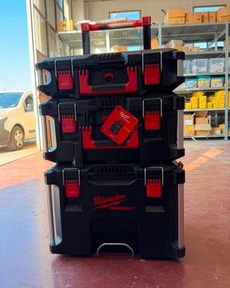 MILWAUKEE PACKOUT 3pz Trolley modulare 
