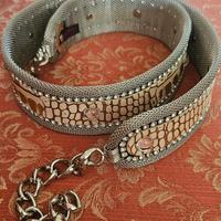 cintura Marni in maglia metallica e pelle 