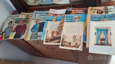 RIVISTE VINTAGE MANI DI FATA MAGLIA RICAMO CUCITO 