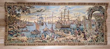 Arazzo porto commerciale di Venezia XVII secolo