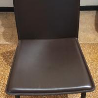 Sedie moderne in cuoio