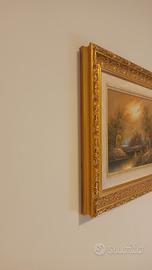 quadri da soggiorno con cornice in legno
