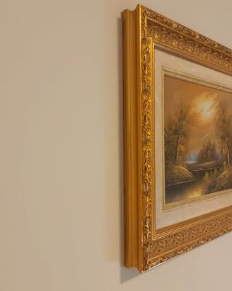 quadri da soggiorno con cornice in legno