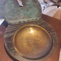 Tabacchiera antica legno e ottone