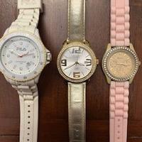 Tre orologi da donna