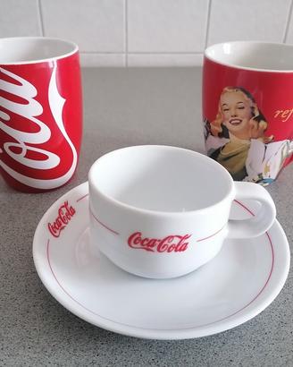 tazze mug caffè Coca-Cola porcellana vintage Coke