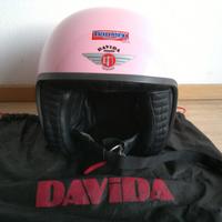Casco Davida XS rosa