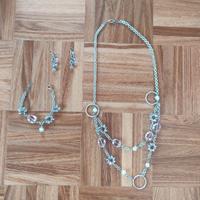 Parure collana bracciale e orecchini bigiotteria