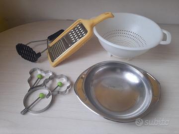 Set Utensili da Cucina (Scolapasta, Piatto, Schiac