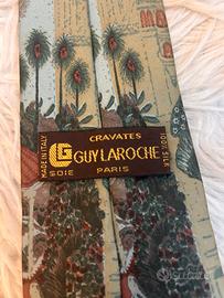 Guy Laroche Paris 100 Silk Tie Seta Cravatta