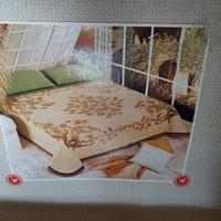 Coperta Somma matrimoniale lana beige