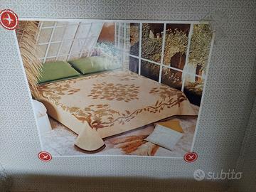 Coperta Somma matrimoniale lana beige