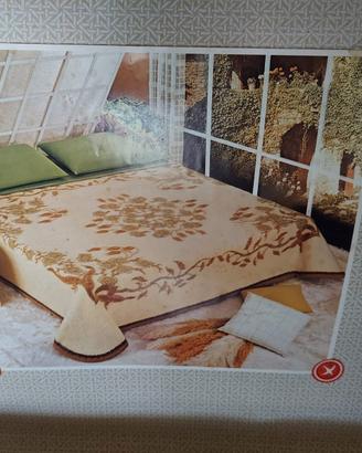 Coperta Somma matrimoniale lana beige