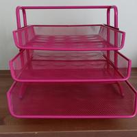 Porta documenti rosa Ikea