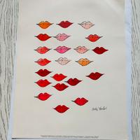 Stampa Andy Warhol - Lips - 36 x 28 cm