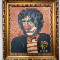 Quadro il pagliaccio autore De Mattia