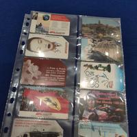 fogli trasparenti porta schede telefoniche 