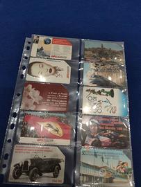 fogli trasparenti porta schede telefoniche 