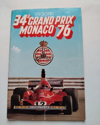 libretto ufficiale del 34° gran premio di Monaco 