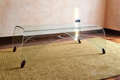 Tavolino vintage in cristallo