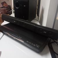 amplificatore JVC con lettore DVD e radio fm 