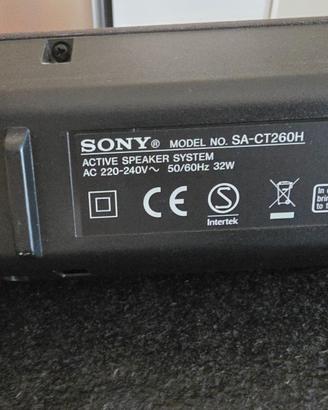 Soundbar SONY SA-CT60BT con Subwoofer