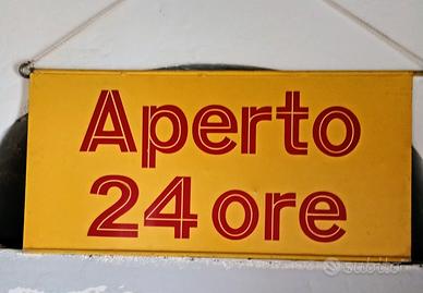 Targa benzinaio vintage