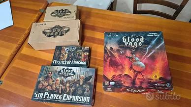 Blood Rage + 2 espansioni + organizer + token kick