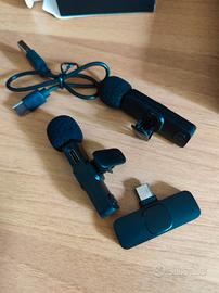 Set due microfoni cellulare blogger vlogger