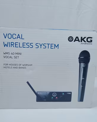 microfono akg  wireless minivocal set nuovo