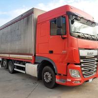 DAF XF 410 FAN 6x2 2016 Euro 6 cassone con centina