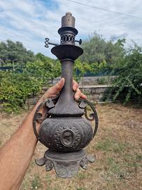 lampada da tavolo antica in bronzo