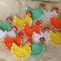 Coppia di presine o una sola grande ad uncinetto