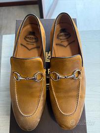 Mocassino Harris Firenze in nabuk cognac anticato