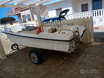 Barca 4,20 m con carrello