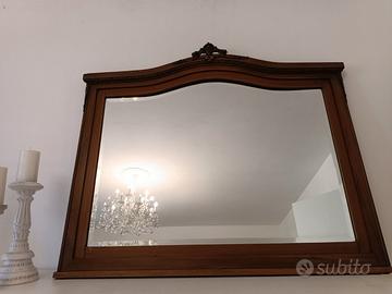Specchio vintage d’epoca legno