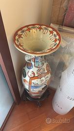vaso giapponese pitturato a mano