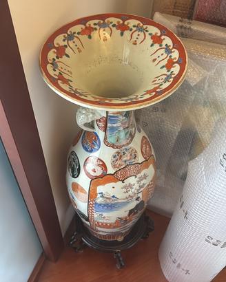 vaso giapponese pitturato a mano