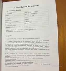 Stufa a legna con maiolica