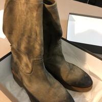 Stivali JFK in pelle scamosciata .Scontatissimi