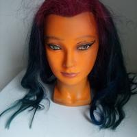 testina capelli veri 