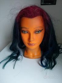 testina capelli veri 